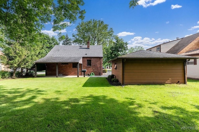 473 Seneca Creek Rd, West Seneca, NY 14224 - view of green lawn with a patio area