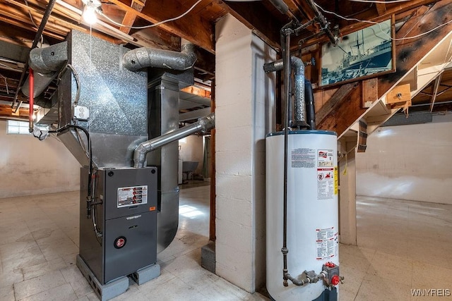473 Seneca Creek Rd, West Seneca, NY 14224 - utility room featuring gas water heater
