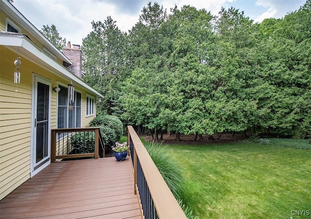 101 Luan Cir, Dewitt, NY 13078 - wooden deck featuring a yard