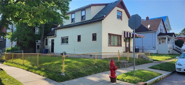 4 Regina Pl, Buffalo, NY 14208 - view of property exterior featuring a fenced front yard