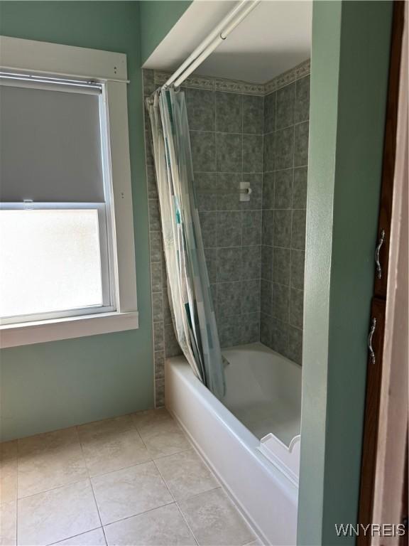 45 Clio Ave, Buffalo, NY 14220 - full bathroom with shower / tub combo and tile patterned flooring