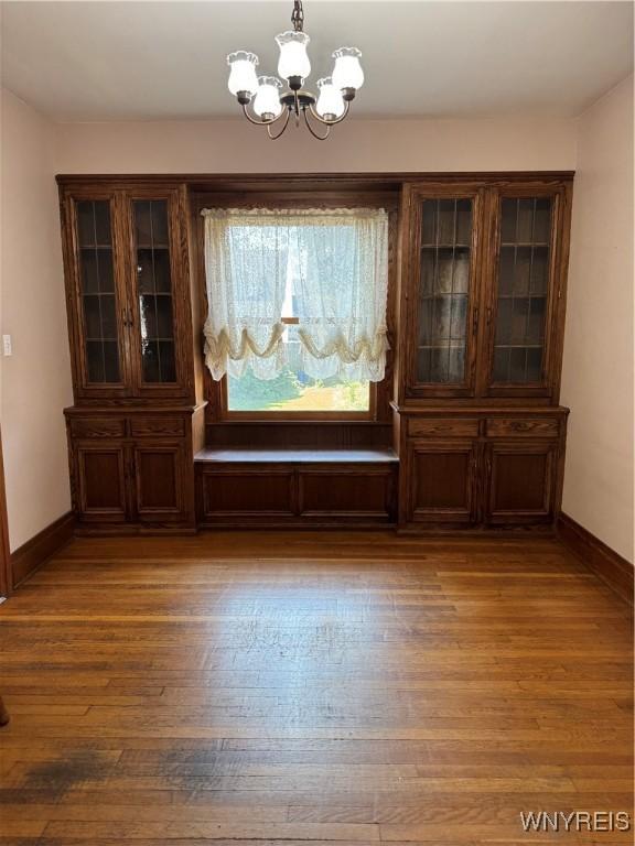 45 Clio Ave, Buffalo, NY 14220 - dining space with a chandelier and wood finished floors