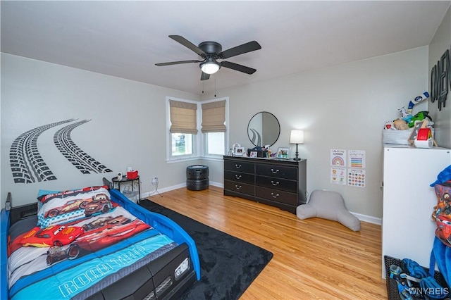 282 N Wrexham Ct, Tonawanda, NY 14150 - bedroom featuring wood finished floors and ceiling fan
