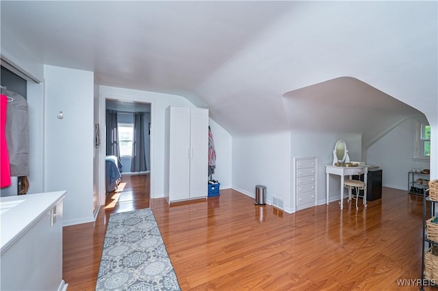 282 N Wrexham Ct, Tonawanda, NY 14150 - additional living space featuring vaulted ceiling, wood finished floors, and plenty of natural light