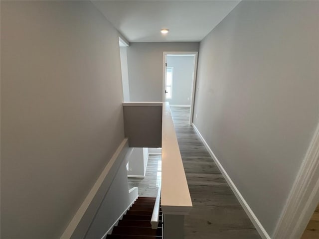 1574 Pine St, Woodhull, NY 14898 - staircase with wood finished floors and baseboards