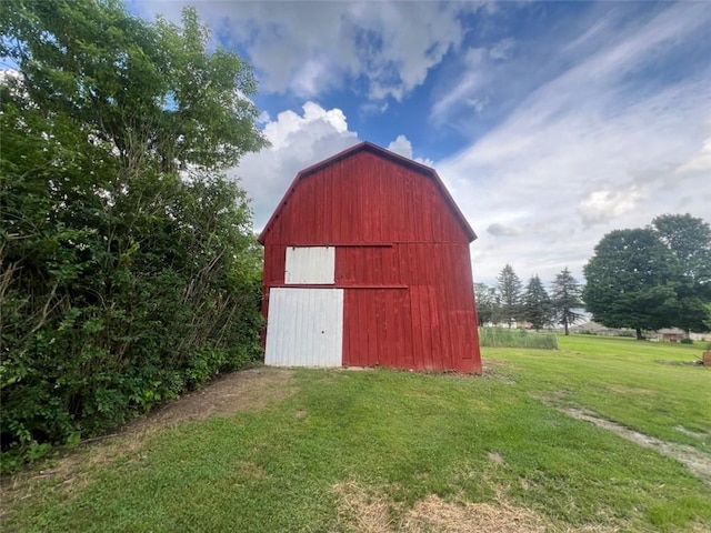 1574 Pine St, Woodhull, NY 14898 - view of barn featuring a lawn
