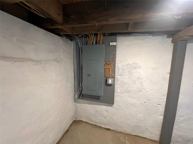 1574 Pine St, Woodhull, NY 14898 - unfinished basement with electric panel