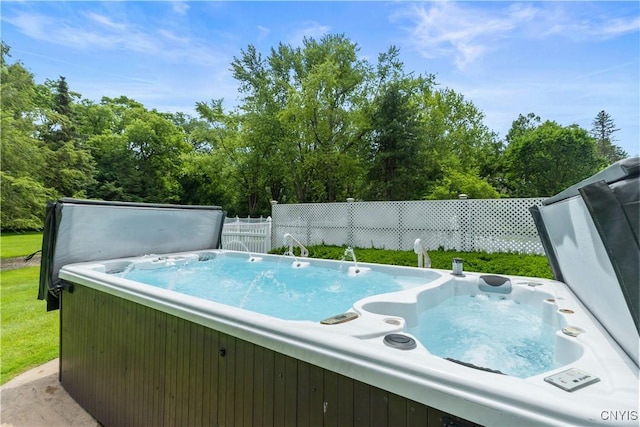 5 Hingham Rd, Utica, NY 13501 - view of pool featuring a hot tub