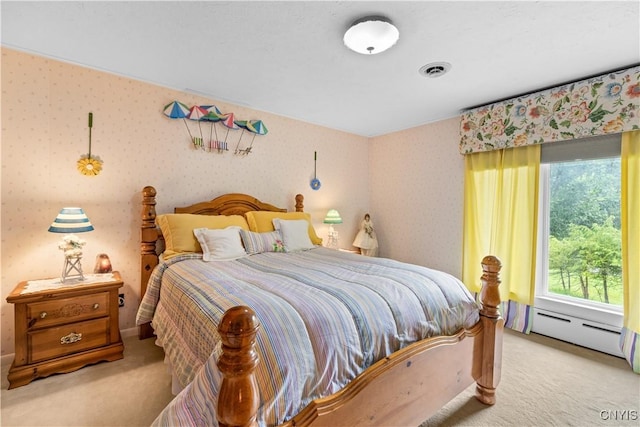 5 Hingham Rd, Utica, NY 13501 - carpeted bedroom with wallpapered walls
