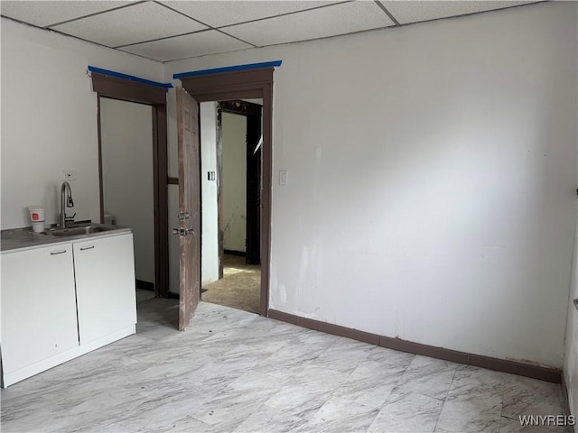 99 Sattler Ave, Buffalo, NY 14211 - empty room with a sink and a drop ceiling