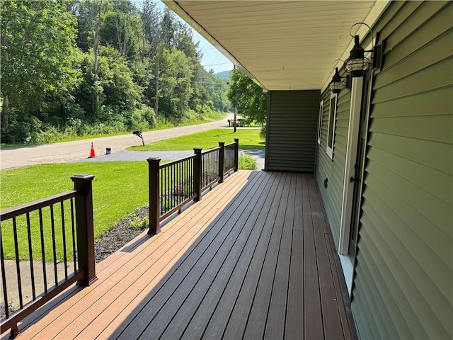 6365 Honey Run Rd, Hornellsville, NY 14843 - porch with a yard and a forest view