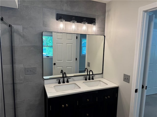 6365 Honey Run Rd, Hornellsville, NY 14843 - bathroom featuring double vanity