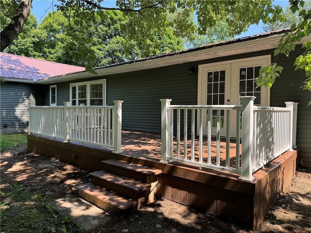 6365 Honey Run Rd, Hornellsville, NY 14843 - deck featuring french doors
