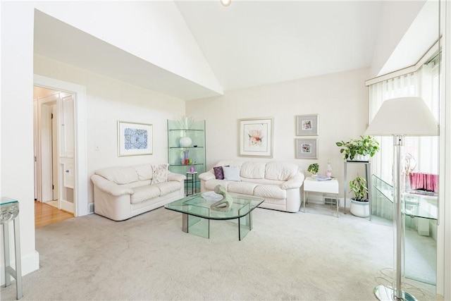 125 Sunset Dr, Brighton, NY 14618 - carpeted living room featuring high vaulted ceiling