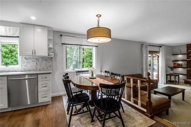 160 Greengage Cir, Amherst, NY 14051 - dining space featuring wood finished floors and recessed lighting