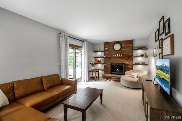 160 Greengage Cir, Amherst, NY 14051 - living area featuring carpet and a fireplace