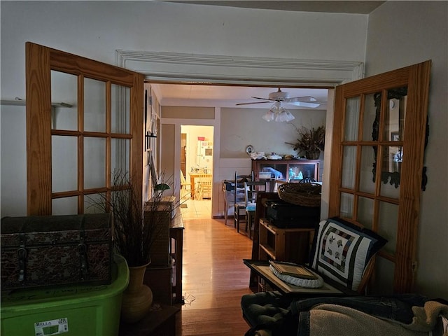 178 Campbell Park, Rochester, NY 14606 - sitting room featuring wood finished floors and a ceiling fan