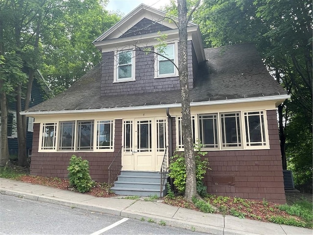 4 Third St, Oneonta, NY 13820 - view of front of property featuring entry steps and roof with shingles
