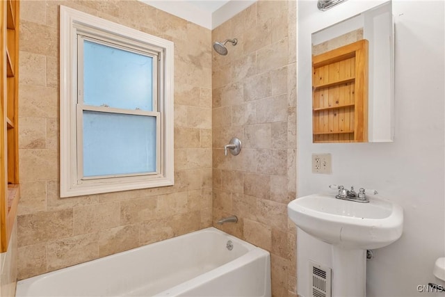 201 Mosley Dr, Syracuse, NY 13206 - full bathroom with washtub / shower combination and a sink
