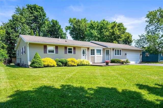 179 Down St, Henrietta, NY 14623 - ranch-style house featuring a garage, a front yard, and driveway