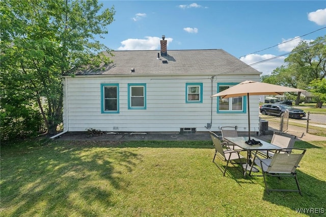 167 Somerville Ave, Tonawanda, NY 14150 - rear view of house with a chimney