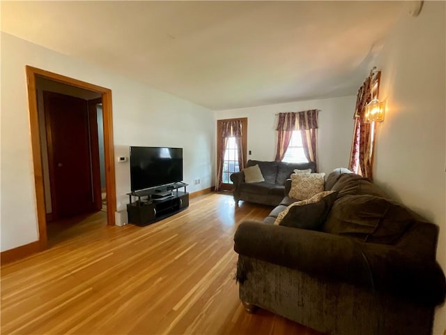 2 Washington St, North Dansville, NY 14437 - living room featuring light wood finished floors and baseboards