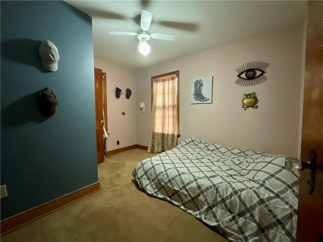 2 Washington St, North Dansville, NY 14437 - bedroom featuring light carpet and a ceiling fan
