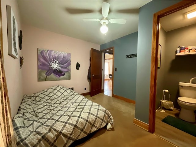 2 Washington St, North Dansville, NY 14437 - carpeted bedroom featuring ceiling fan