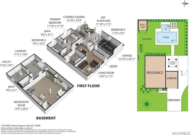 1416 99th St, Niagara Falls, NY 14304 - view of property floor plan