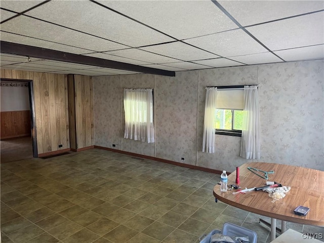 211 W Park St, Lenox, NY 13032 - spare room featuring plenty of natural light and a drop ceiling