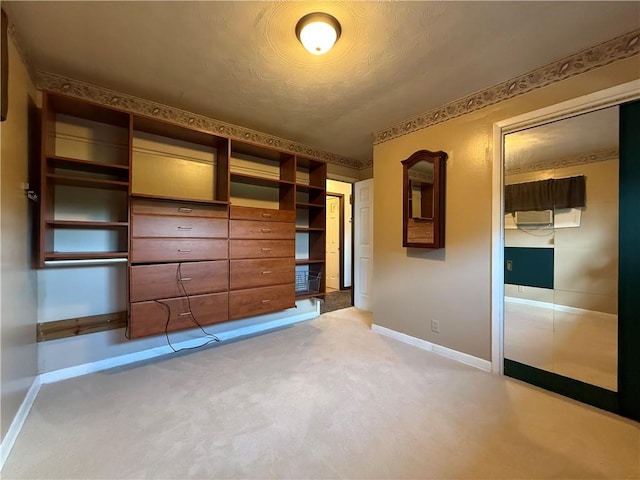 890 Holdridge St, Southport, NY 14904 - unfurnished bedroom with light carpet, a textured ceiling, and a closet