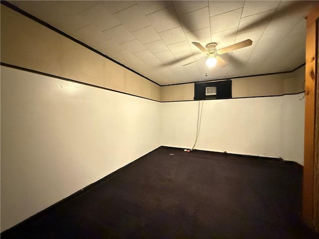 890 Holdridge St, Southport, NY 14904 - finished basement featuring ceiling fan and dark colored carpet