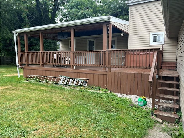 38 Hines St, Buffalo, NY 14220 - back of property featuring a yard and stairs