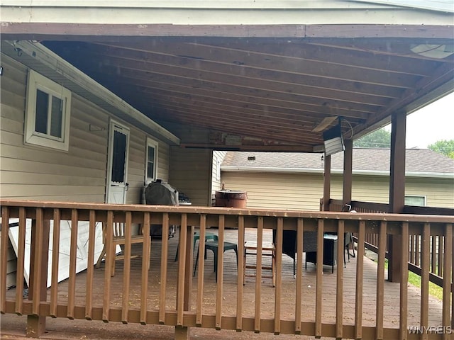 38 Hines St, Buffalo, NY 14220 - view of wooden deck