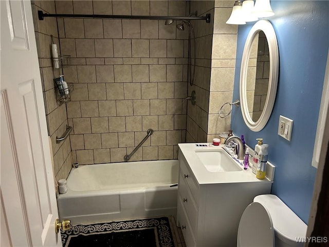 38 Hines St, Buffalo, NY 14220 - full bath with  shower combination, vanity, and tile patterned floors