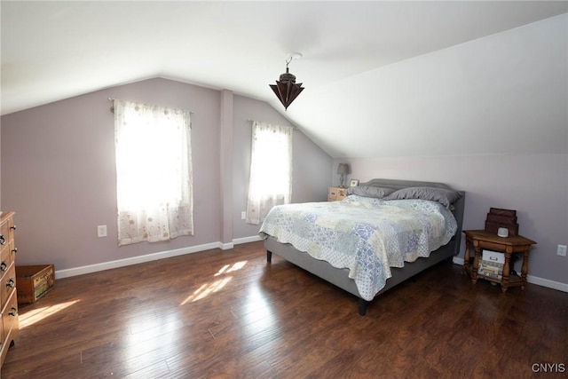 1109 Church Rd, Lysander, NY 13027 - bedroom with lofted ceiling and wood finished floors