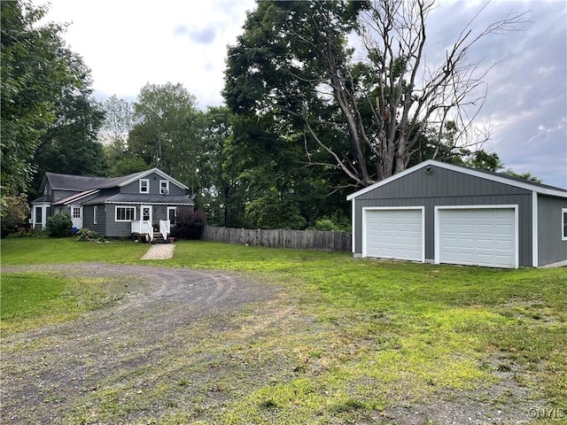 1109 Church Rd, Lysander, NY 13027 - view of yard featuring a garage and an outbuilding