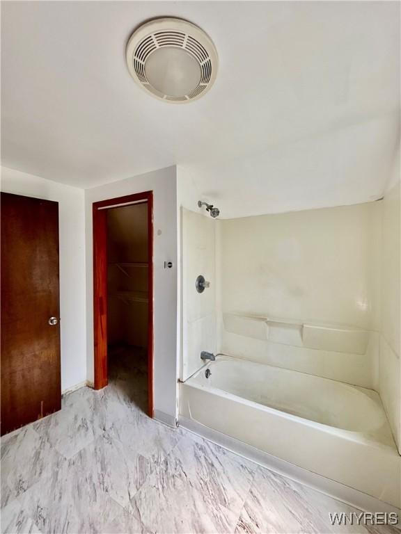 39 Klas Ave, West Seneca, NY 14224 - full bathroom with washtub / shower combination and marble finish floors