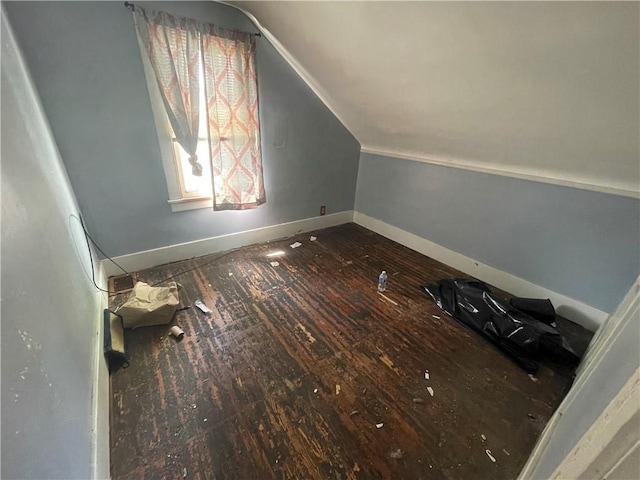 37 Outlook Dr, Irondequoit, NY 14622 - additional living space featuring lofted ceiling and wood-type flooring