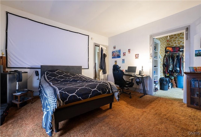 103 Stanwix St, Rome, NY 13440 - carpeted bedroom with a spacious closet, a closet, and an office area