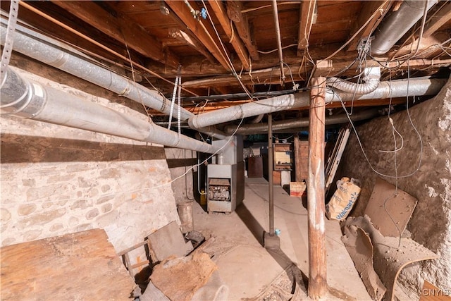 103 Stanwix St, Rome, NY 13440 - basement with heating unit