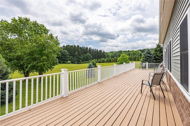 7156 County Line Rd, Naples, NY 14512 - wooden deck featuring a lawn