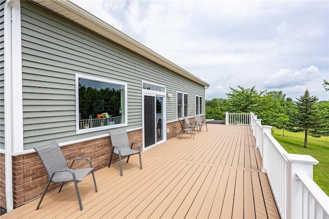 7156 County Line Rd, Naples, NY 14512 - view of wooden deck
