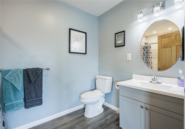 7156 County Line Rd, Naples, NY 14512 - bathroom featuring vanity, wood finished floors, and a shower with shower curtain
