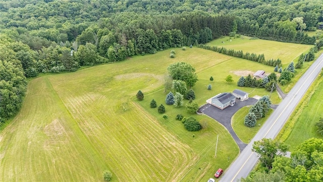 7156 County Line Rd, Naples, NY 14512 - aerial view of sparsely populated area with a heavily wooded area