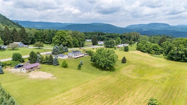 7156 County Line Rd, Naples, NY 14512 - overview of rural landscape with a mountain backdrop