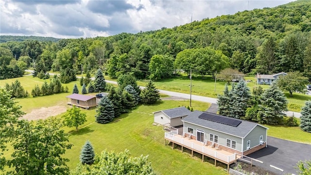 7156 County Line Rd, Naples, NY 14512 - view from above of property with a forest