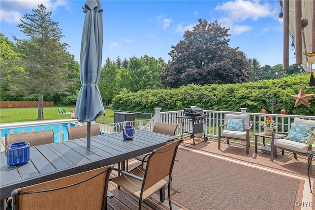 4956 Crestwood Ln, Onondaga, NY 13215 - wooden deck with a lawn