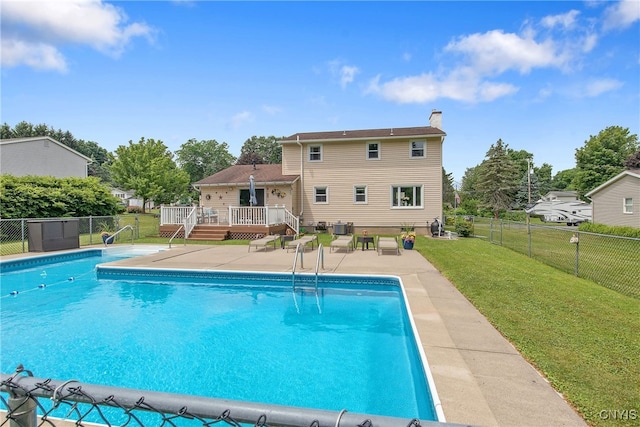 4956 Crestwood Ln, Onondaga, NY 13215 - view of pool with a deck, a fenced backyard, and a patio area