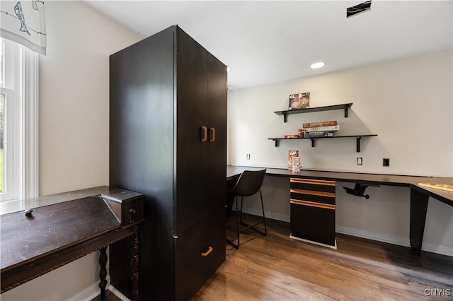 8067 Irish Mist Ln, Manlius, NY 13104 - office area with light wood-style flooring and recessed lighting